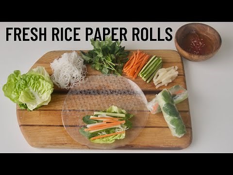 How To Make Fresh Rice Paper Rolls | Tips and Technique