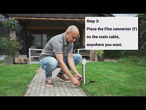 Garden Lights | How to install 12 volt outdoor lighting using the Flex cable system