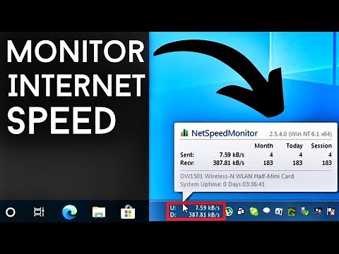 Net Speed Monitor For Windows 10 (Free)