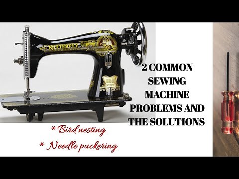 How to fix 2 COMMON SEWING MACHINE PROBLEMS in 2 minutes.