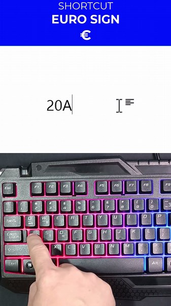 Word Shortcut: How to Type Euro Sign (€) in Word #shorts