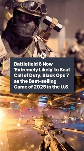 Battlefield 6 is now "extremely likely" to beat CoD as the best-selling game of 2025 in the US! #ign