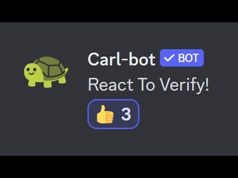 Create A Discord Verification System Using Carl-Bot (EASY)