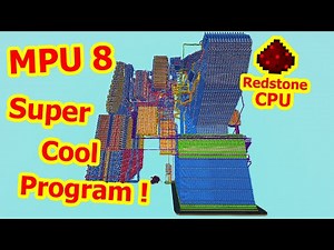 MPU 8 Super Cool Program ! [ 3.3 Hz Minecraft Redstone CPU ]