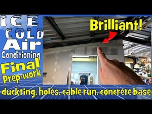 AC-Installation preparation for keeping the batteries and equipment cool during summer! 🔋❄️