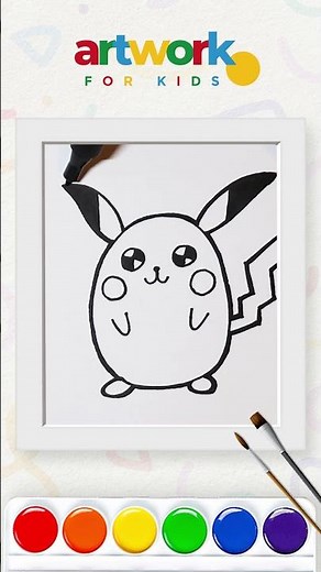 How to Draw a Cute Pikachu ⚡ | Easy & Fun Art Tutorial for Kids!