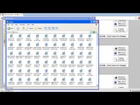 How to Install Fonts in Windows XP