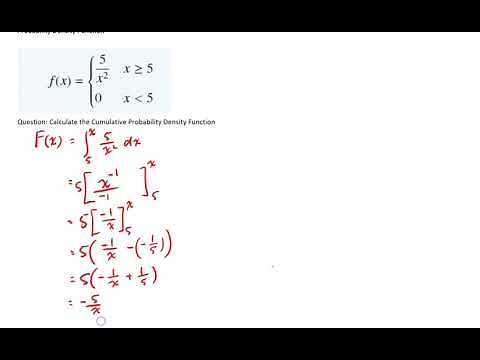 The Cumulative Probability Distribution Function