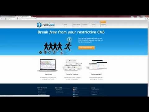 FreeCMS - Getting Started with our Online CMS