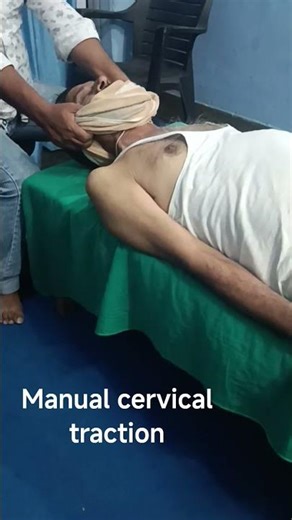 manual cervical traction #physiotherapy #cervical #traction #treatment