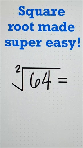 12K views · 194 reactions | Fast Square Root Tricks!  | Math Tricks Tutorial | Facebook