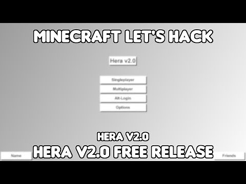 Hera v2.0 Free Release | Minecraft Let's Hack | Free Minecraft Hack Client