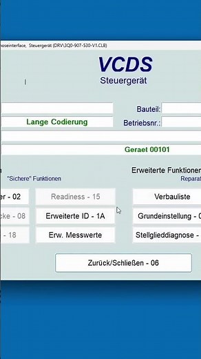 Read battery status with VCDS