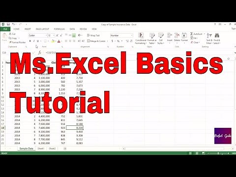 Excel Basics for Insurance Professionals | Ms Excel Tutorial for Insurance Professionals
