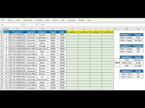 If Formula in Excel with Multiple Conditions | Excel IF Function | Excel Tutorial