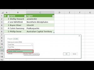 Connecting Excel to MySQL via ODBC Driver