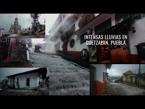 Intensas lluvias en Cuetzalan