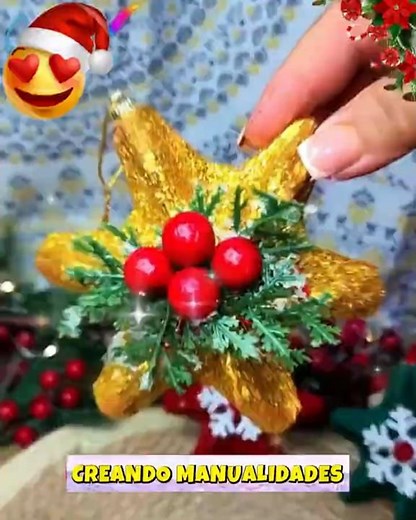 HERMOSO ADORNO NAVIDEÑO HECHO CON CARTÓN DE HUEVO 😱✨ #cristmasdecor #diy #navidad🎄