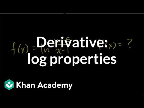 Differentiating logarithmic functions using log properties | AP Calculus AB | Khan Academy
