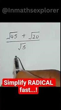Simplifying Radical Expressions Made Easy | Step-by-Step Math Tutorial for Beginners
