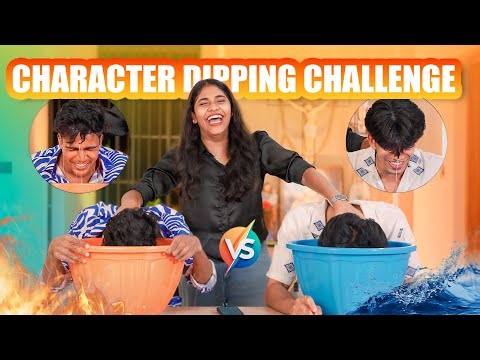 ABIN & ASHIN CHARACTER DIPPING CHALLENGE 😂