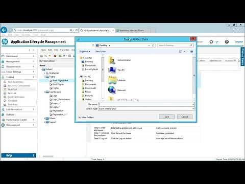 HP ALM - Export Test Cases