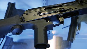 Here's the difference a 'bump stock' makes when firing a rifle