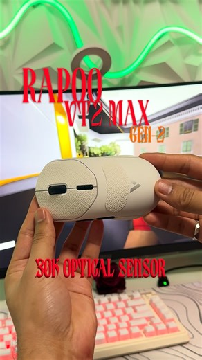 LazyFoxPlays on Instagram: "My aim got 10× better — and I felt it instantly 🎯 Didn’t change my settings. Didn’t change my playstyle. The difference? Rapoo VT2 Max Ultra-light 53g, 30K sensor, true 8K polling, smooth wireless performance, and insane battery life. Precision finally feels effortless. Huge thanks to @rapoovgaming_official for providing the mouse 🤝 #rapoo #pcgaming #gamingsetup"