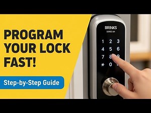 Brinks Series 84 Electronic Deadbolt Programming Tutorial – Step by Step