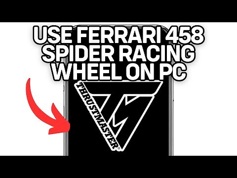 USE THRUSTMASTER FERRARI 458 SPIDER RACING WHEEL ON PC 2025! (FULL GUIDE)
