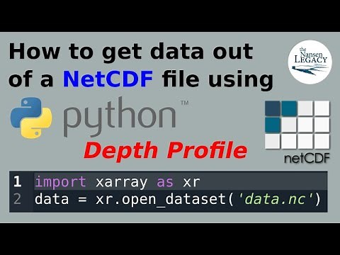 How to get data out of a NetCDF file using Python: depth profile