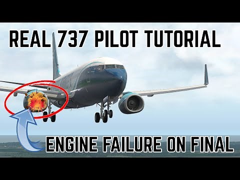 Real 737 Captain Tutorial | Engine Failure on Final | Continue or Go-Around?