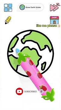 🌍 How to Draw the Earth – Easy Step-by-Step Drawing Tutorial | Simple Globe Sketch