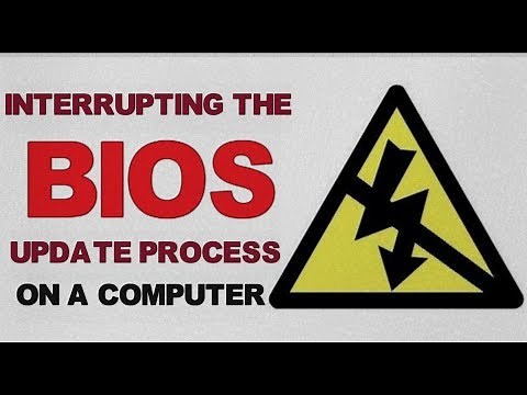 Interrupting the BIOS Update process on a Computer - Bios Upgrade Failed