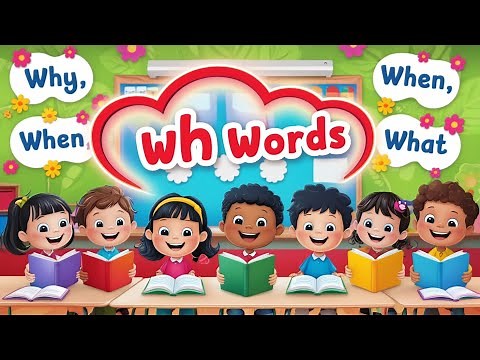 Wh words- WH Question Words For kids | Vocabulary for Kids | WH question words in English