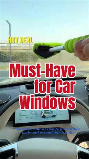 Easily Clean Your Car Windows with This Handy Tool
