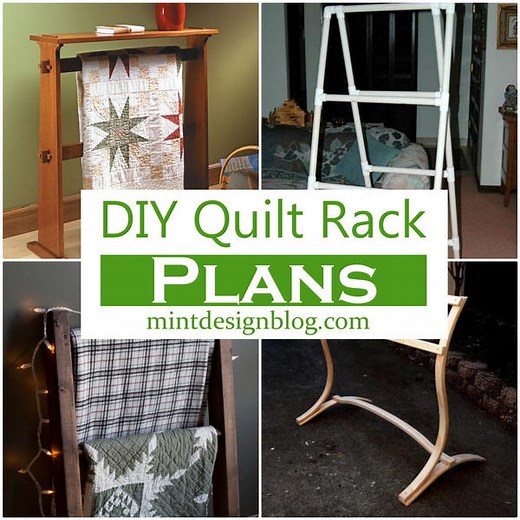 12 Free DIY Quilt Rack Plans ( With Images )