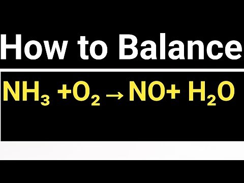 How to Balance NH3+O2→NO+H2O