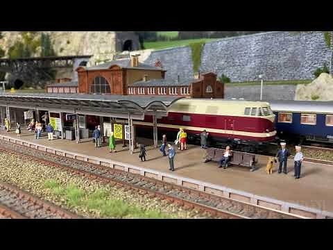 Model Trains and Faller Miniature Cars - Enjoy Steam Locos and Diesel Locomotives - HO Scale Layout