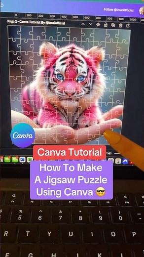 How To Design & Create A Jigsaw Puzzle Using Canva