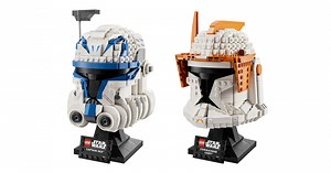 Captain Rex and Clone Commander Cody join LEGO’s Star Wars Helmet Collection