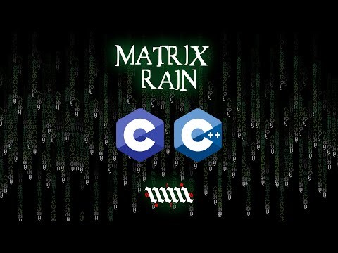 The Matrix Rain Effect in C/C++