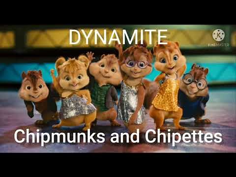 BTS 'Dynamite' chipmunk and chipettes version