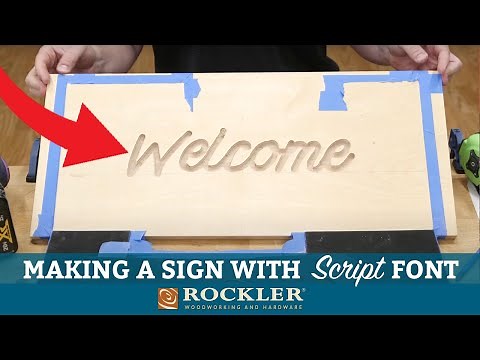 How to Make a Sign with Cursive Script Font Letters