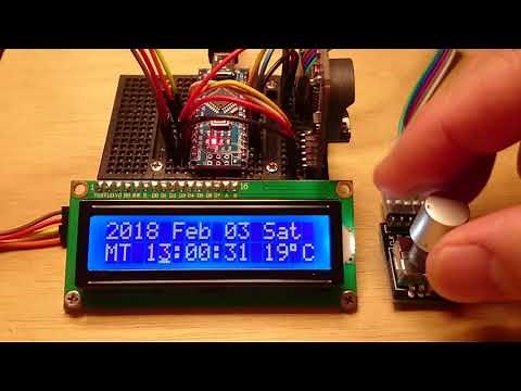 arduino real time clock with rotary encoder