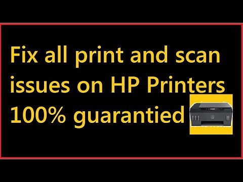 How to fix printing issues in HP printers|How to fix scanning problems|Printer isn't working|HP scan