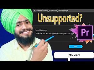 How to fix unsupported compression type; Unsupported problem in Premiere Pro 2020 by Technical Point