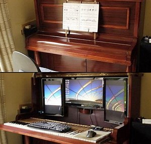 Old Piano Transformed Into Modern Computer