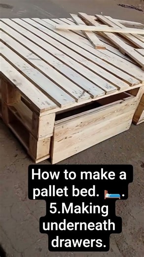 pallet bed making from scratch to completion. making pallet bed drawers #howtomakeapalletbed #diy