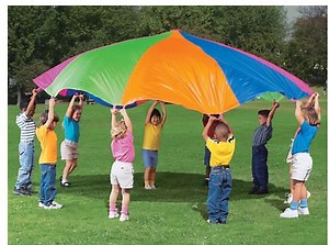Parachute Play with Children